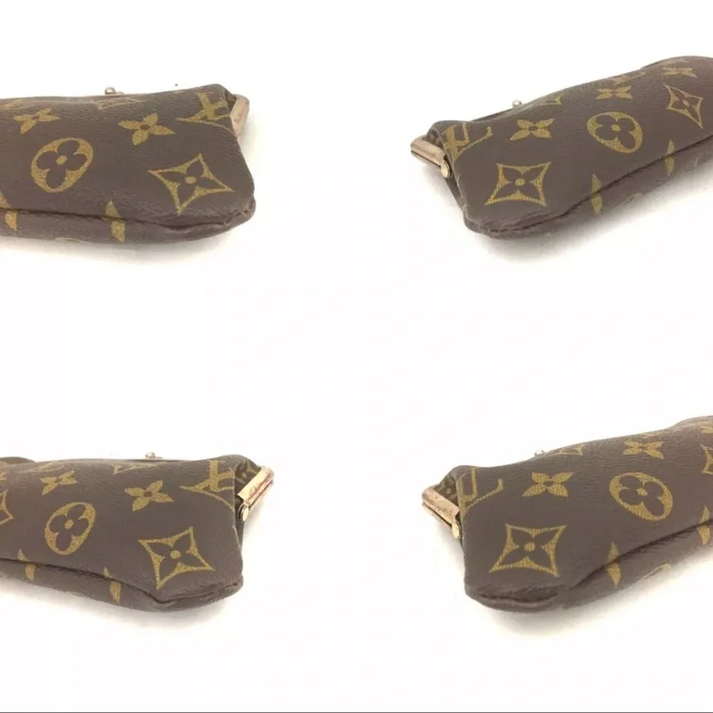 AUTH Louis Vuitton RARE Monogram French Twist Purse Kisslock Pouch - Picture 6 of 8